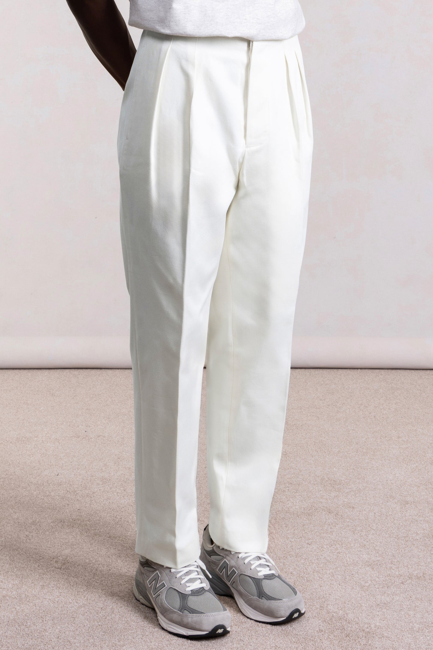 French Military Pants - White Cotton