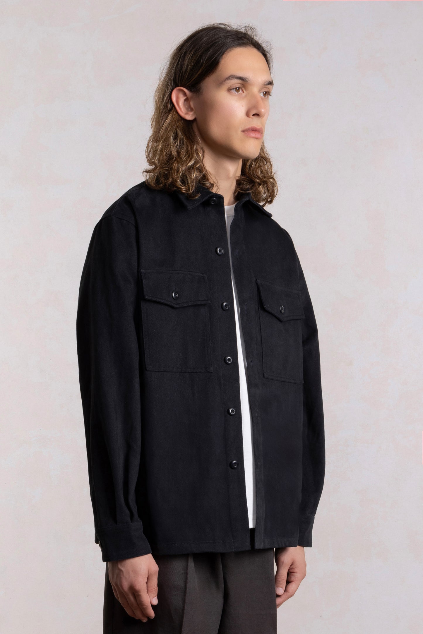 Veste Military Field - Coton Faded Black