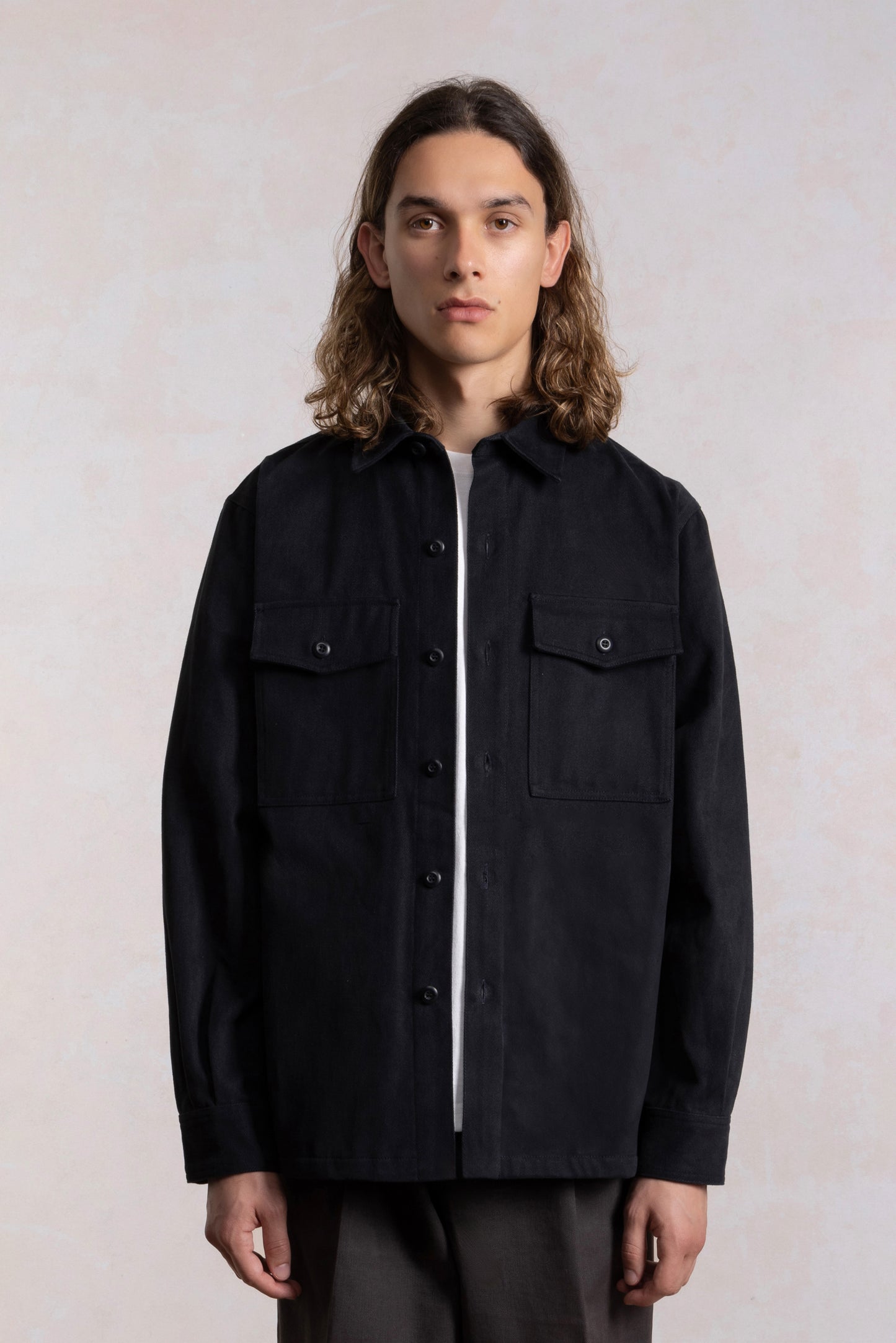 Veste Military Field - Coton Faded Black