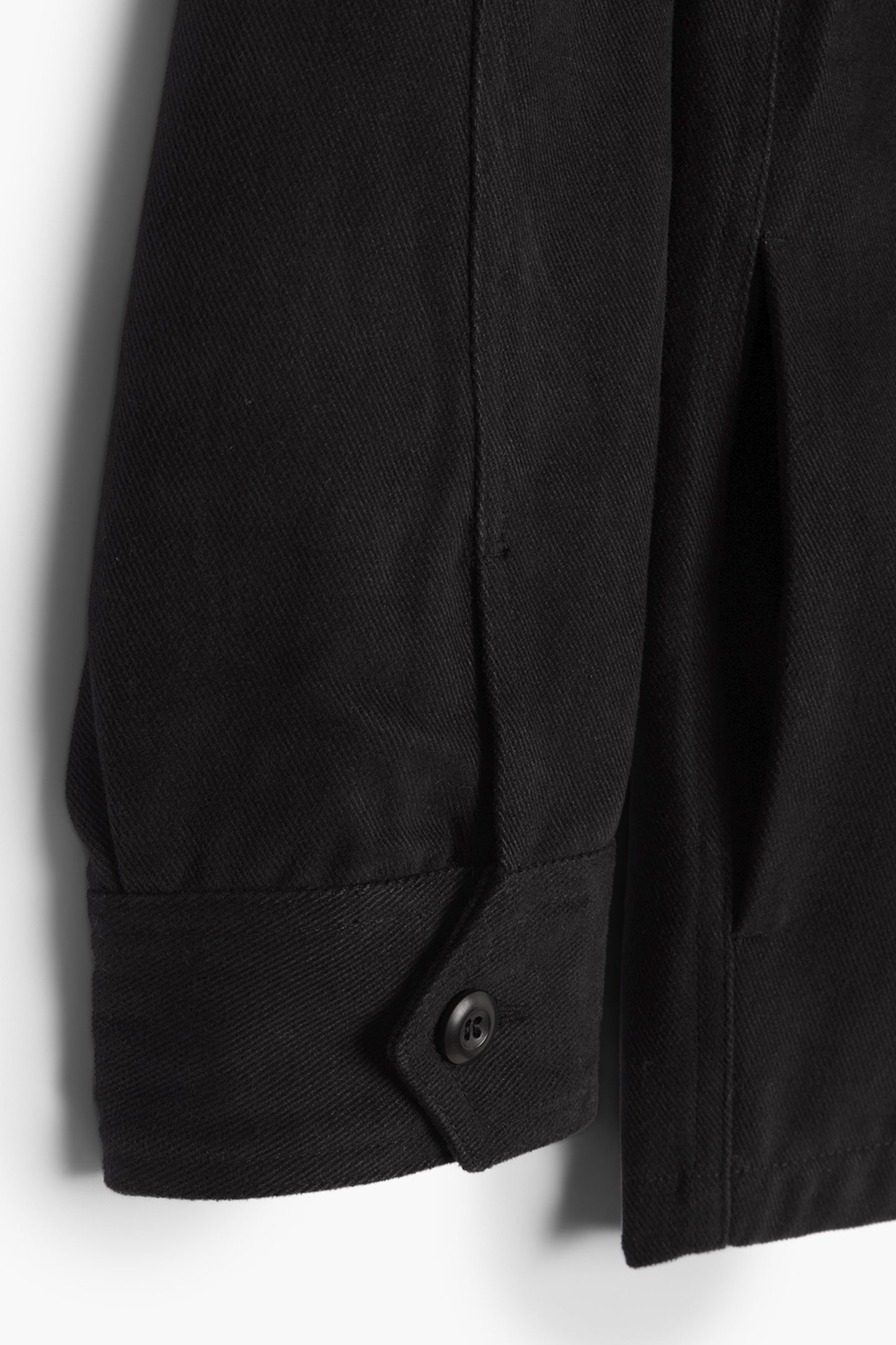 Military Field Jacket - Faded Black Cotton