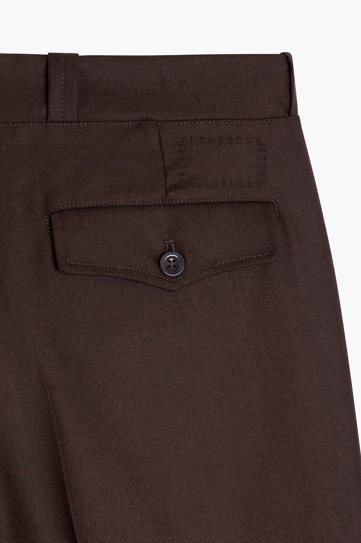 Pantalon French Military - Laine Marron