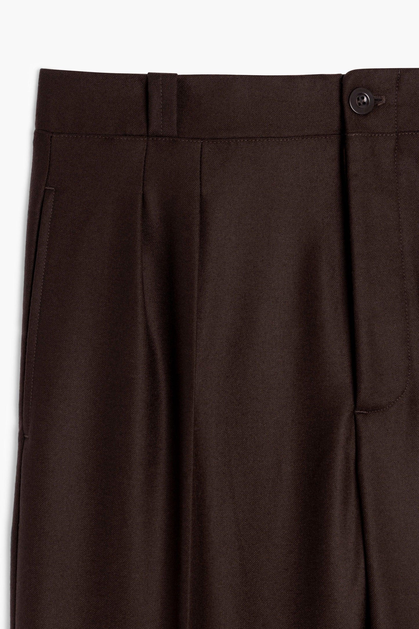 Pantalon French Military - Laine Marron