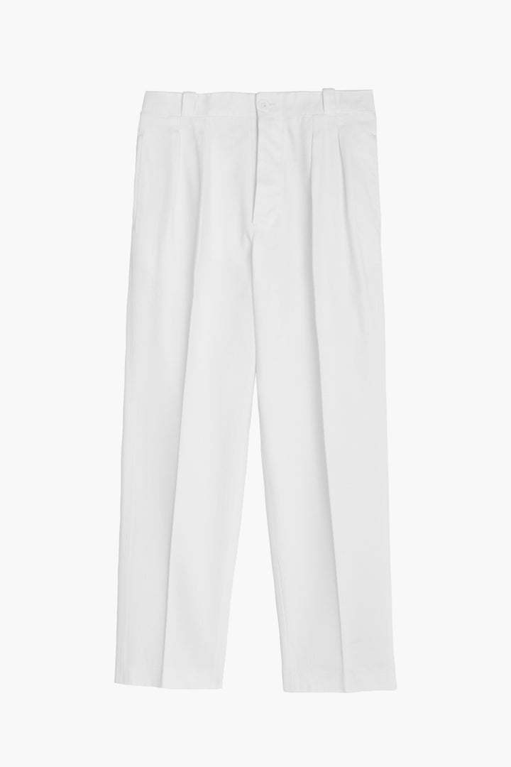 French Military Pants - White Cotton