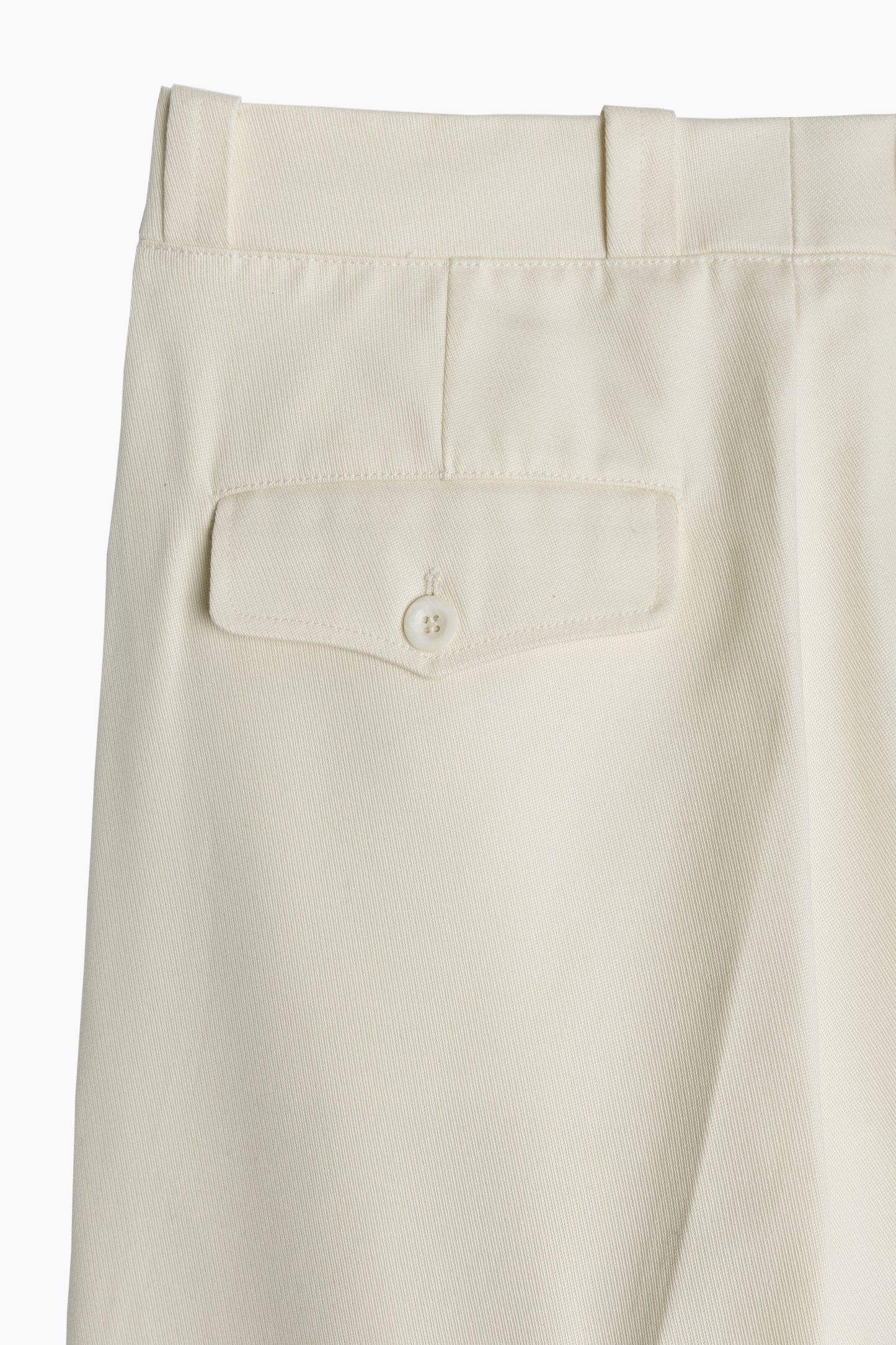 French Military Pants - Cream Cotton
