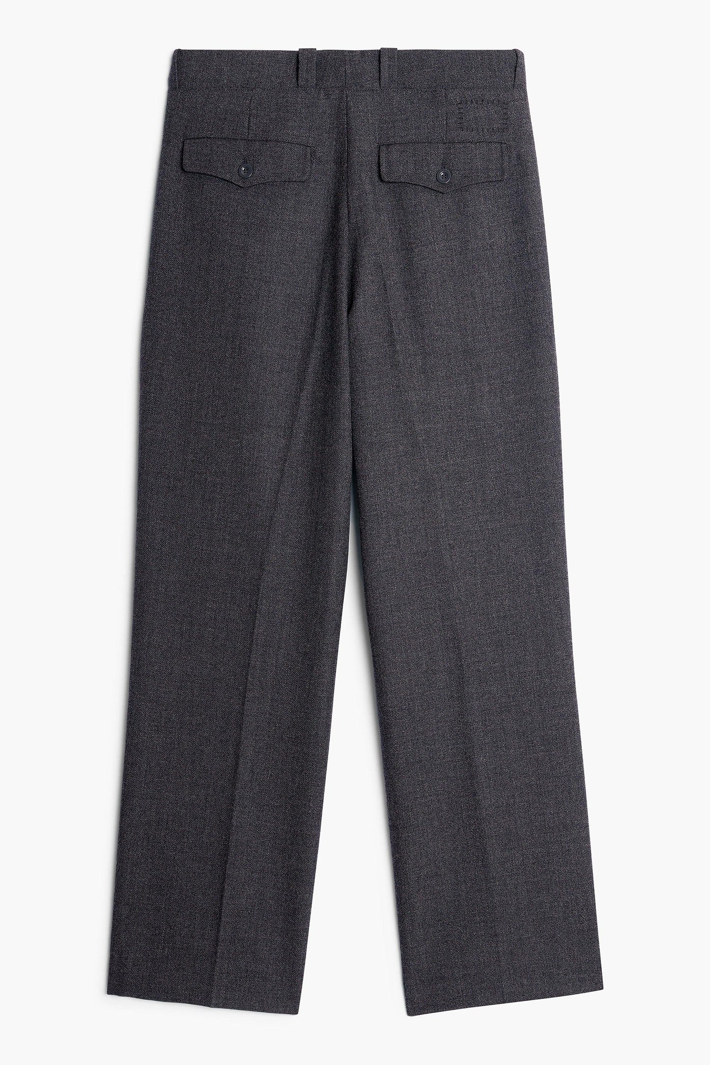 Pantalon French Military - Laine Gris Anthracite chiné