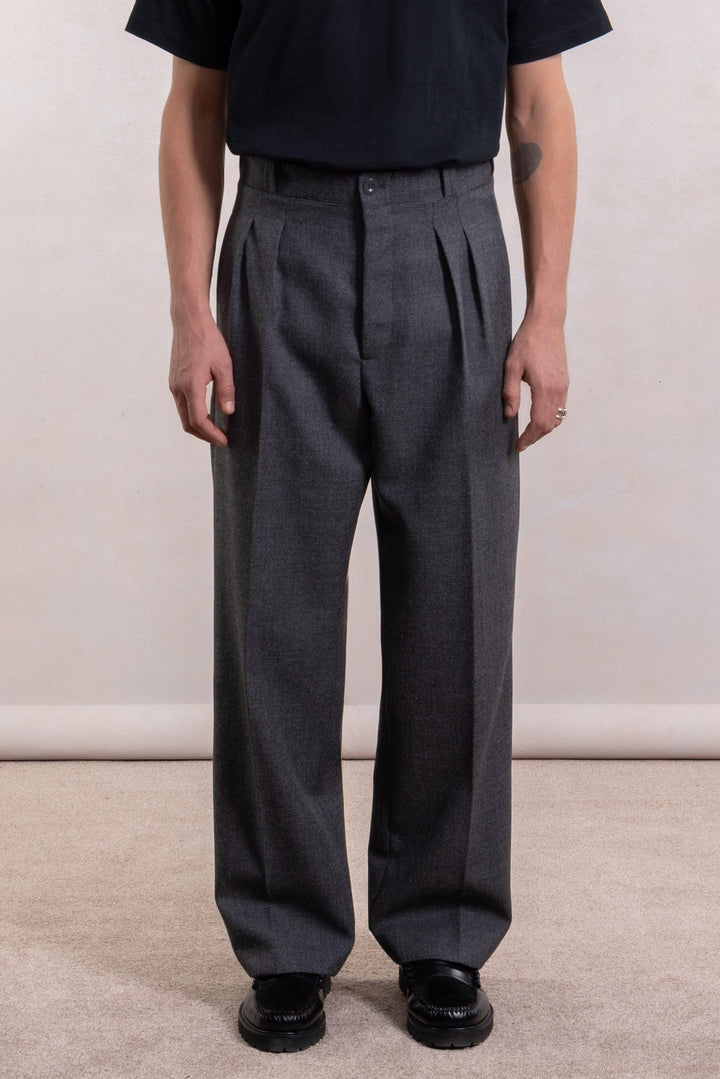 French Military Pant - Grey Wool