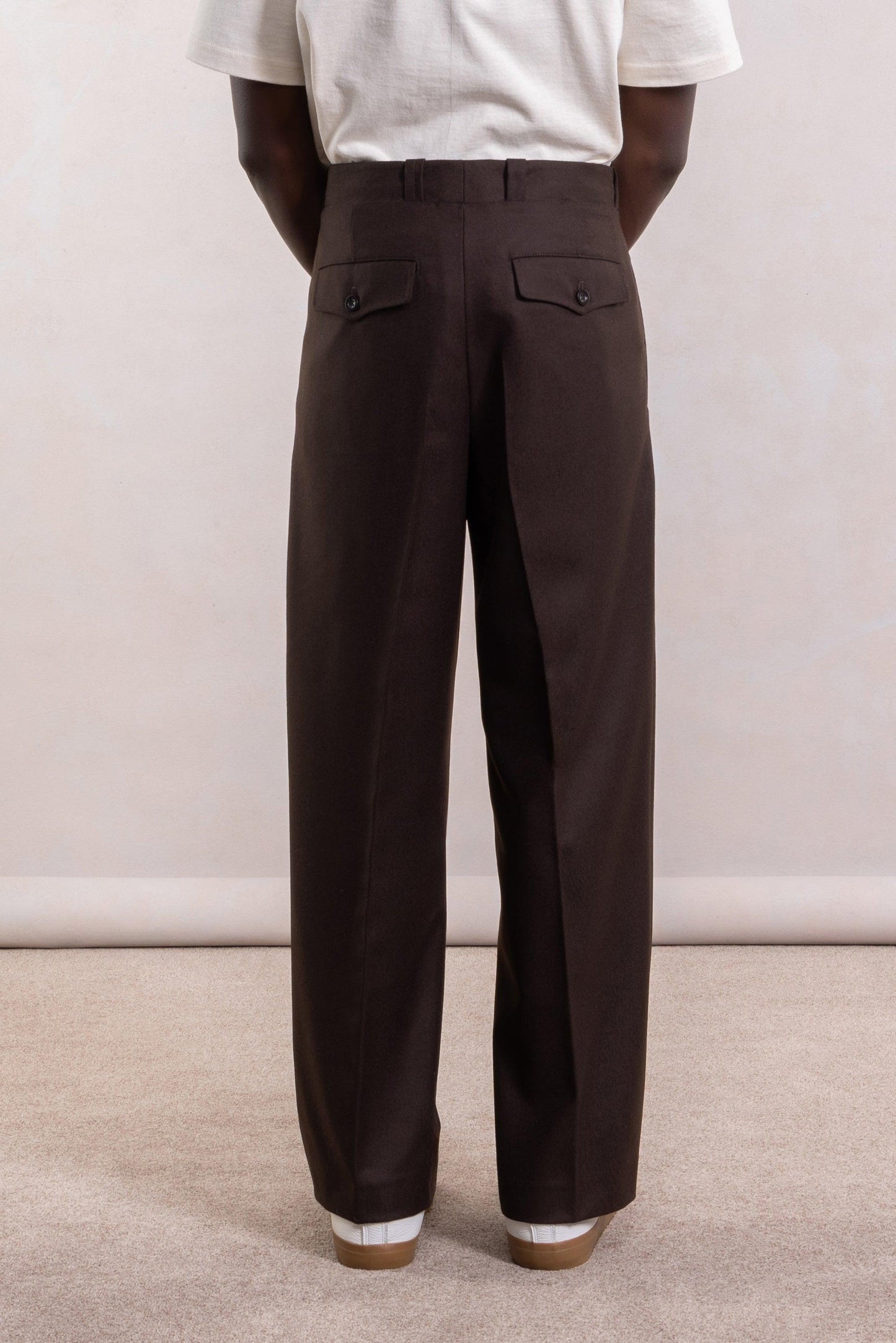 French Military Pant - Brown Wool