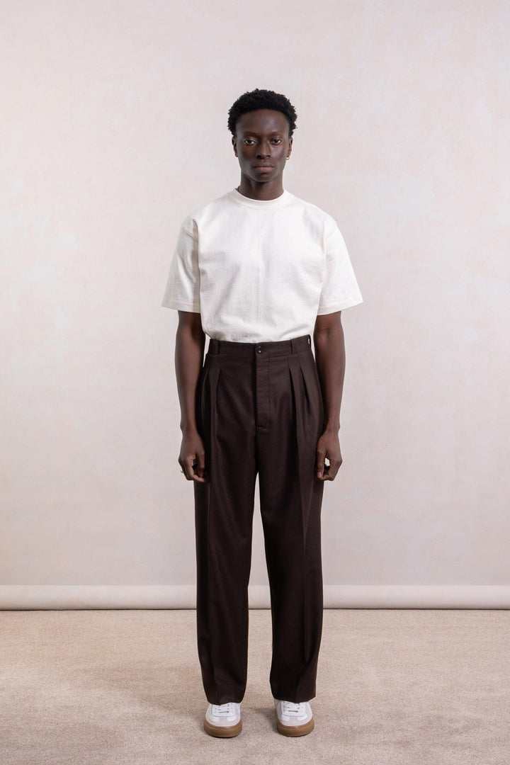 Pantalon French Military - Laine Marron