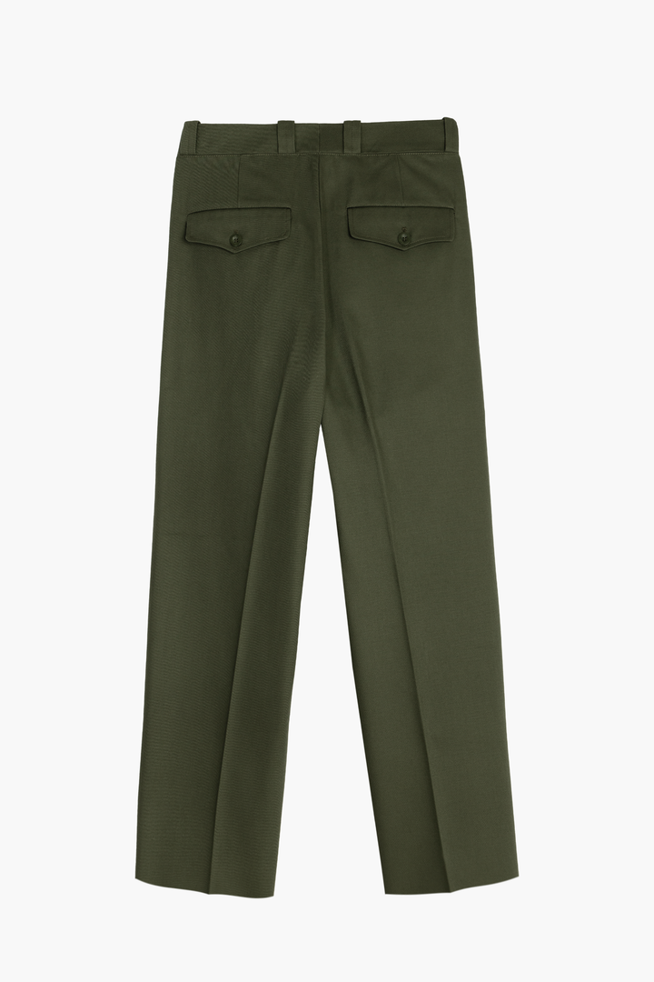 Pantalon French Military - Coton Olive