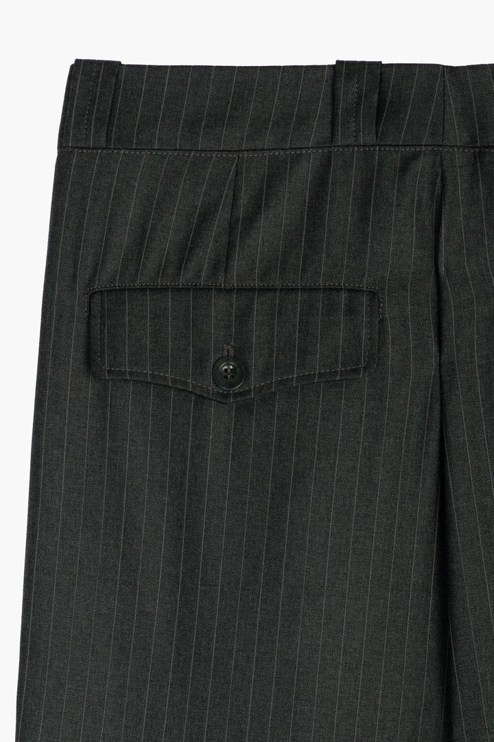 French Military Pant - Laine Rayée Gris