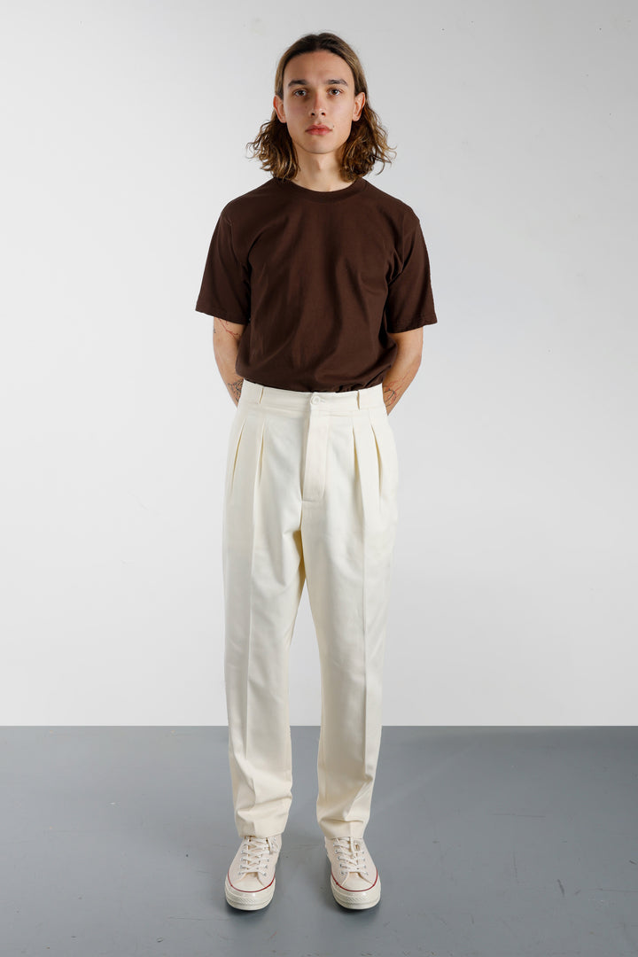 French Military Pants - Cream Cotton