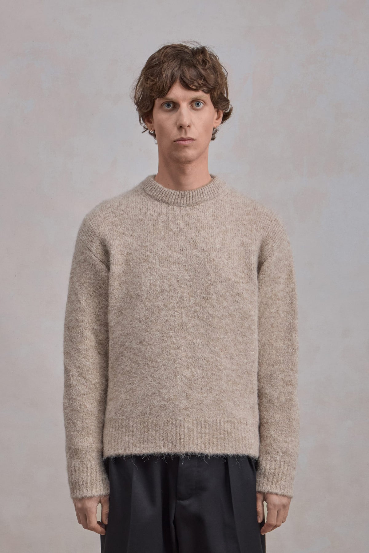 Alpaca Sweater - Beige Chiné