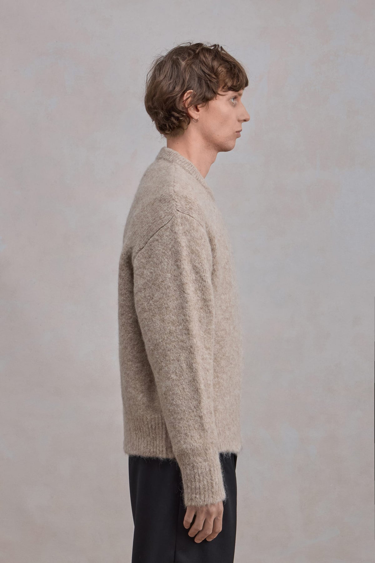 Alpaca Sweater - Beige Chiné