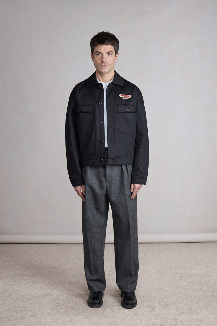 Pumpist Jacket - Satin de coton Noir