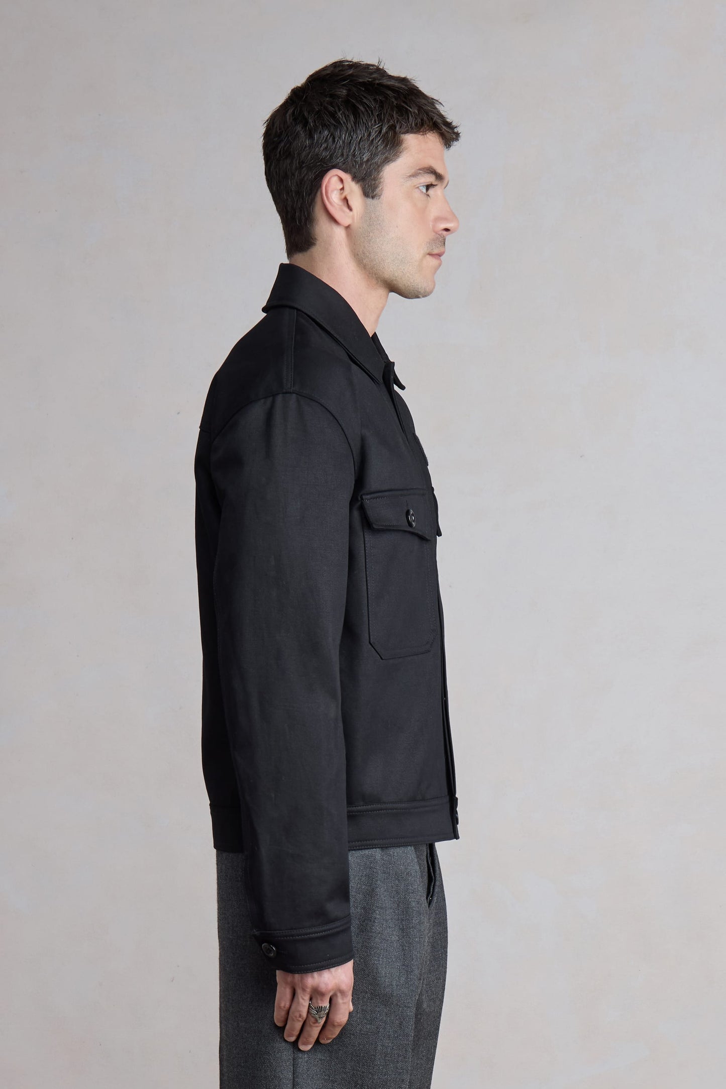 Pumpist Jacket - Satin de coton Noir