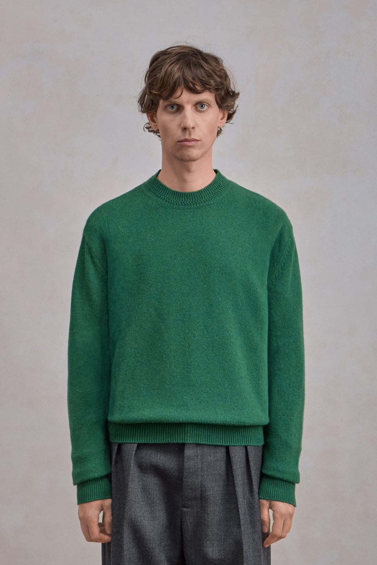 Relaxed Cashmere Crewneck - Green