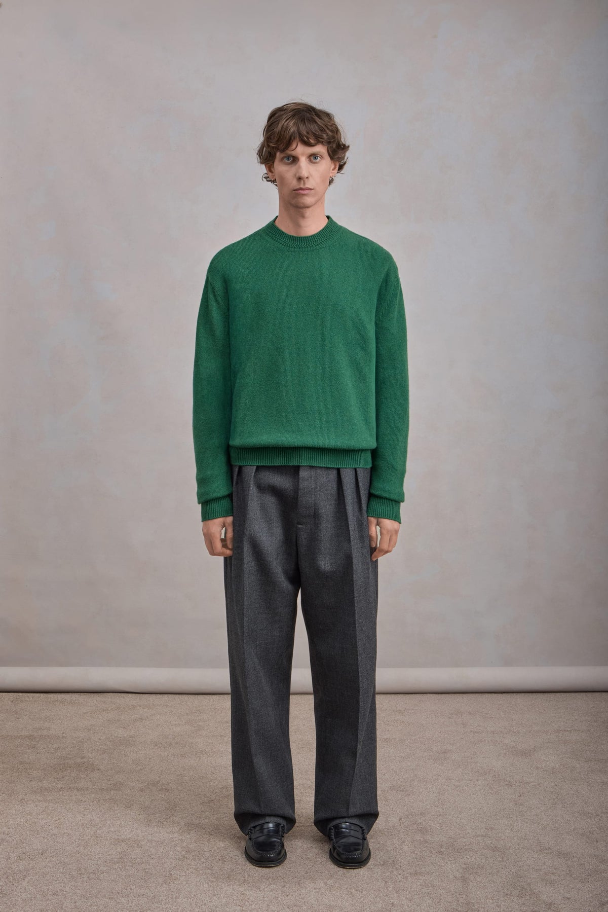 Relaxed Cashmere Crewneck - Green