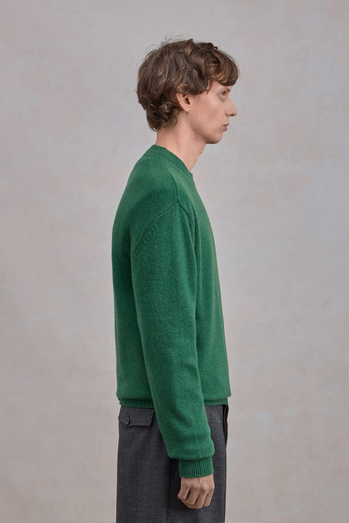 Relaxed Cashmere Crewneck - Green