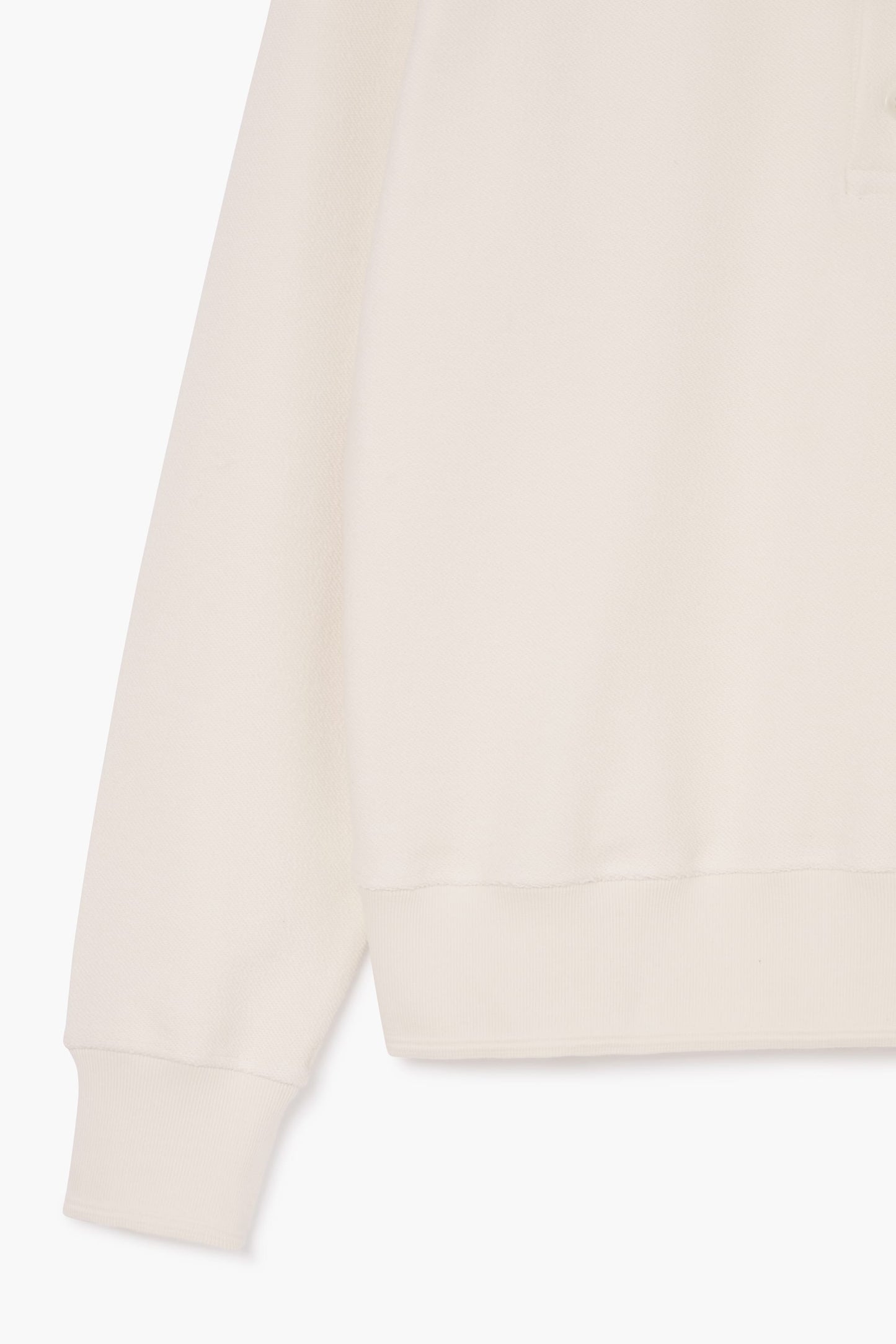 Reversed Polo Sweatshirt - Natural