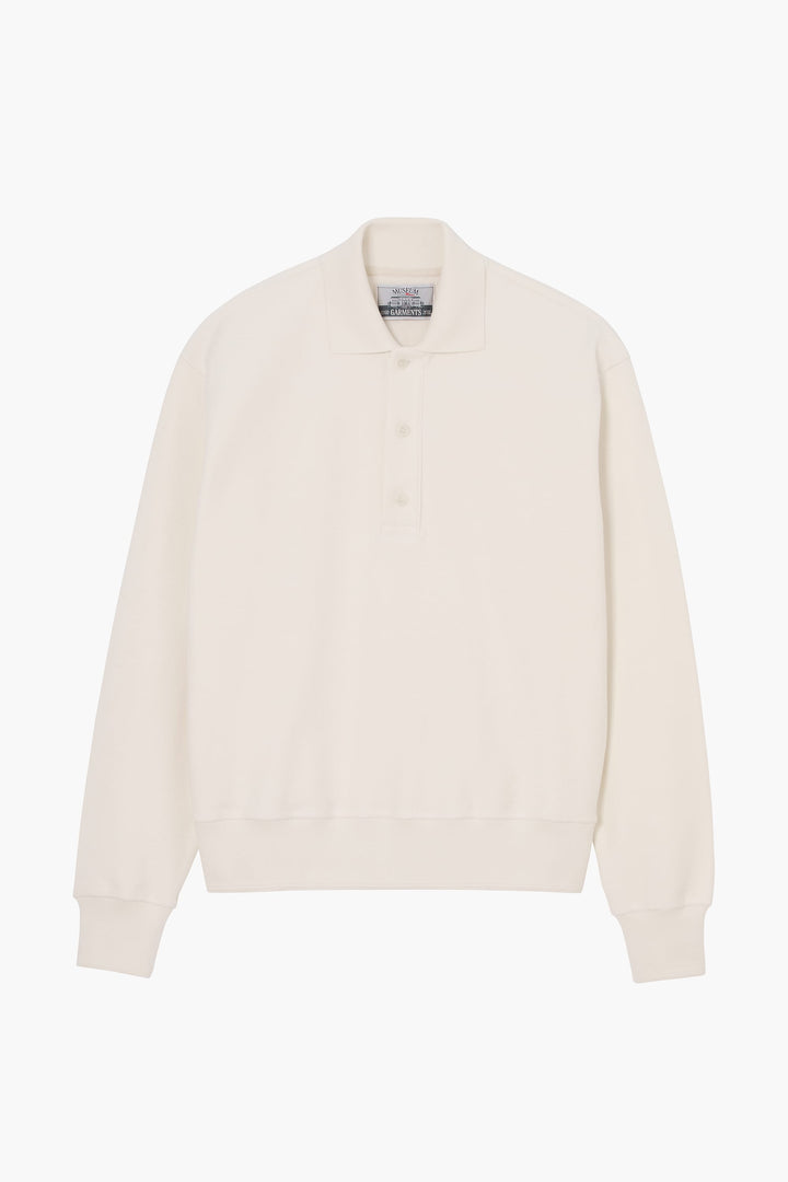 Reversed Polo Sweatshirt - Natural