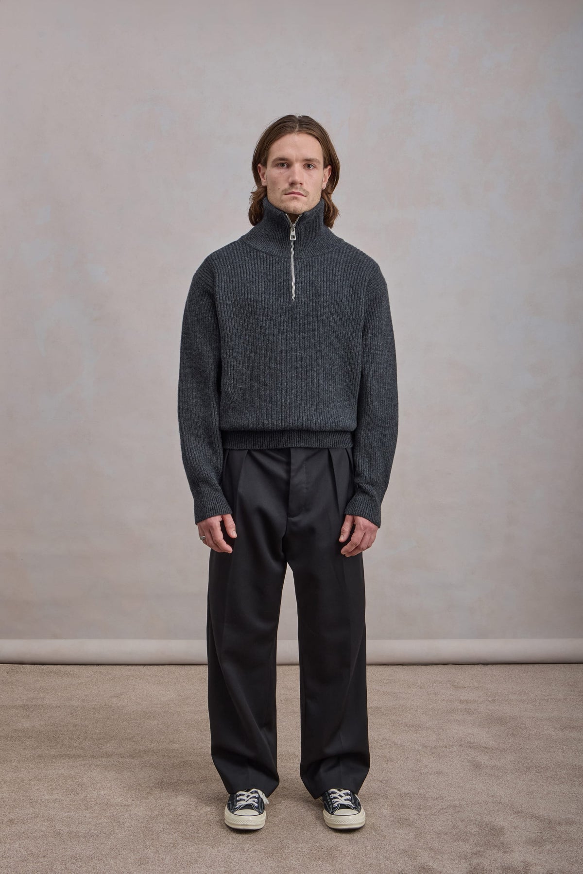 Sailor Sweater - Lambswool Charcoal