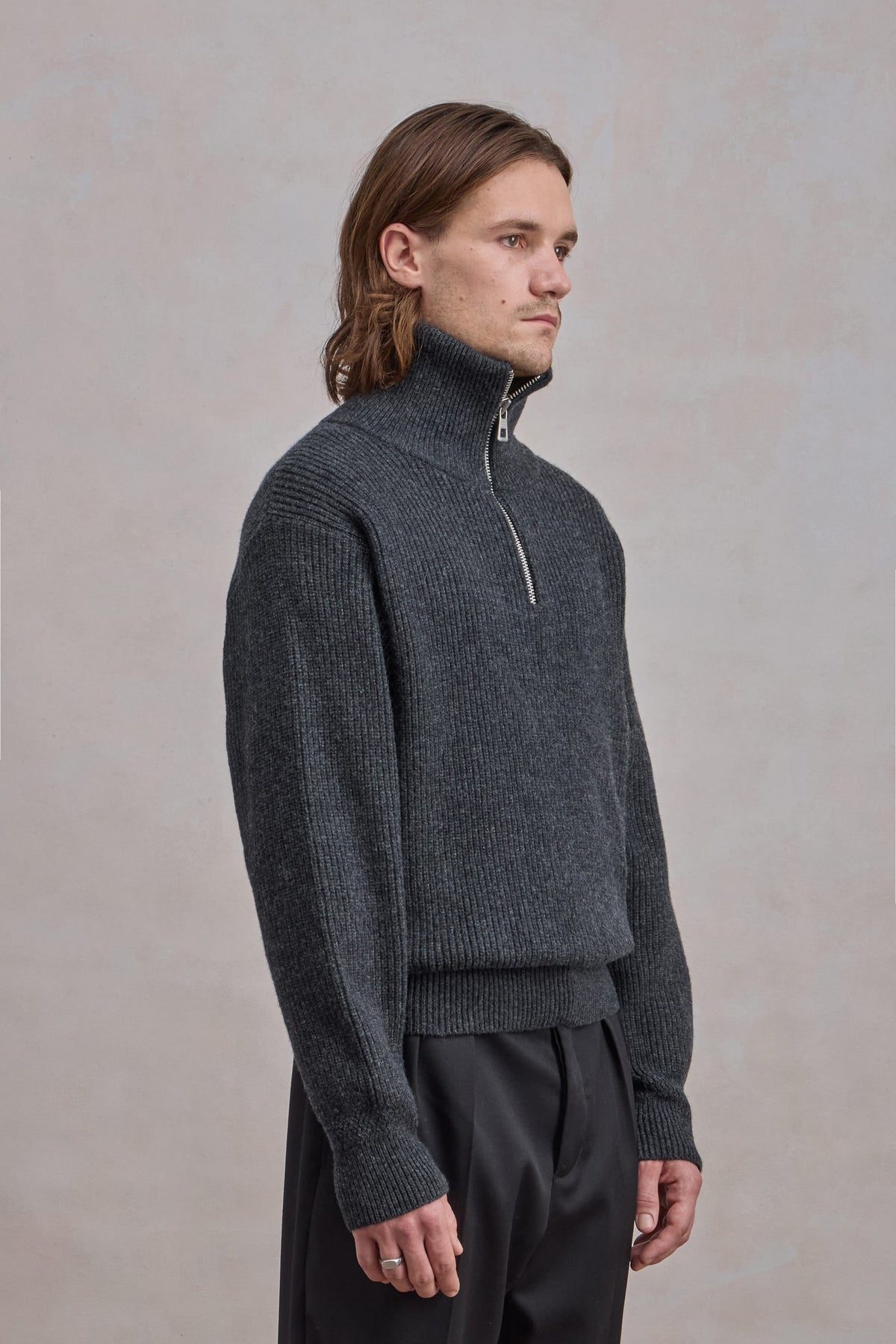 Sailor Sweater - Lambswool Charcoal