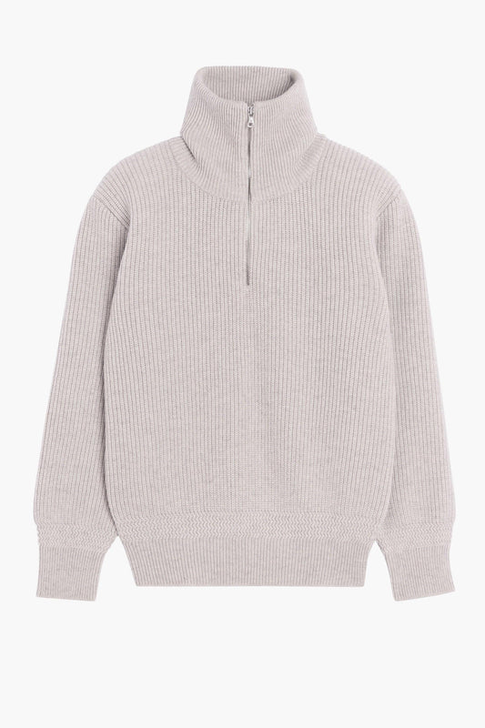 Sailor sweater en laine d'agneau - Grège