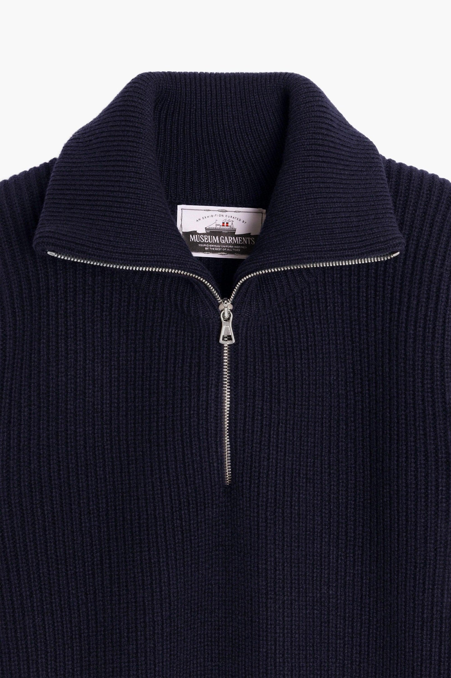 Lambswool Sailor Sweater - Navy