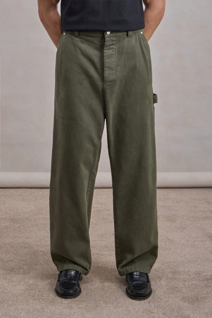 Pantalon Soft Single Knee - Vert Foncé