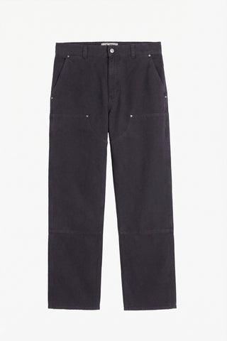 Pantalon Soft Double Knee - Twill de coton 'Peached' Noir