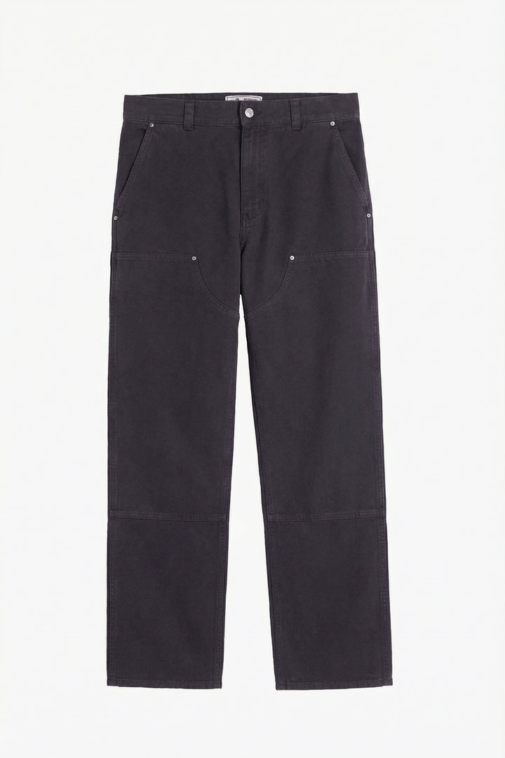 Pantalon Soft Double Knee - Twill de coton 'Peached' Noir