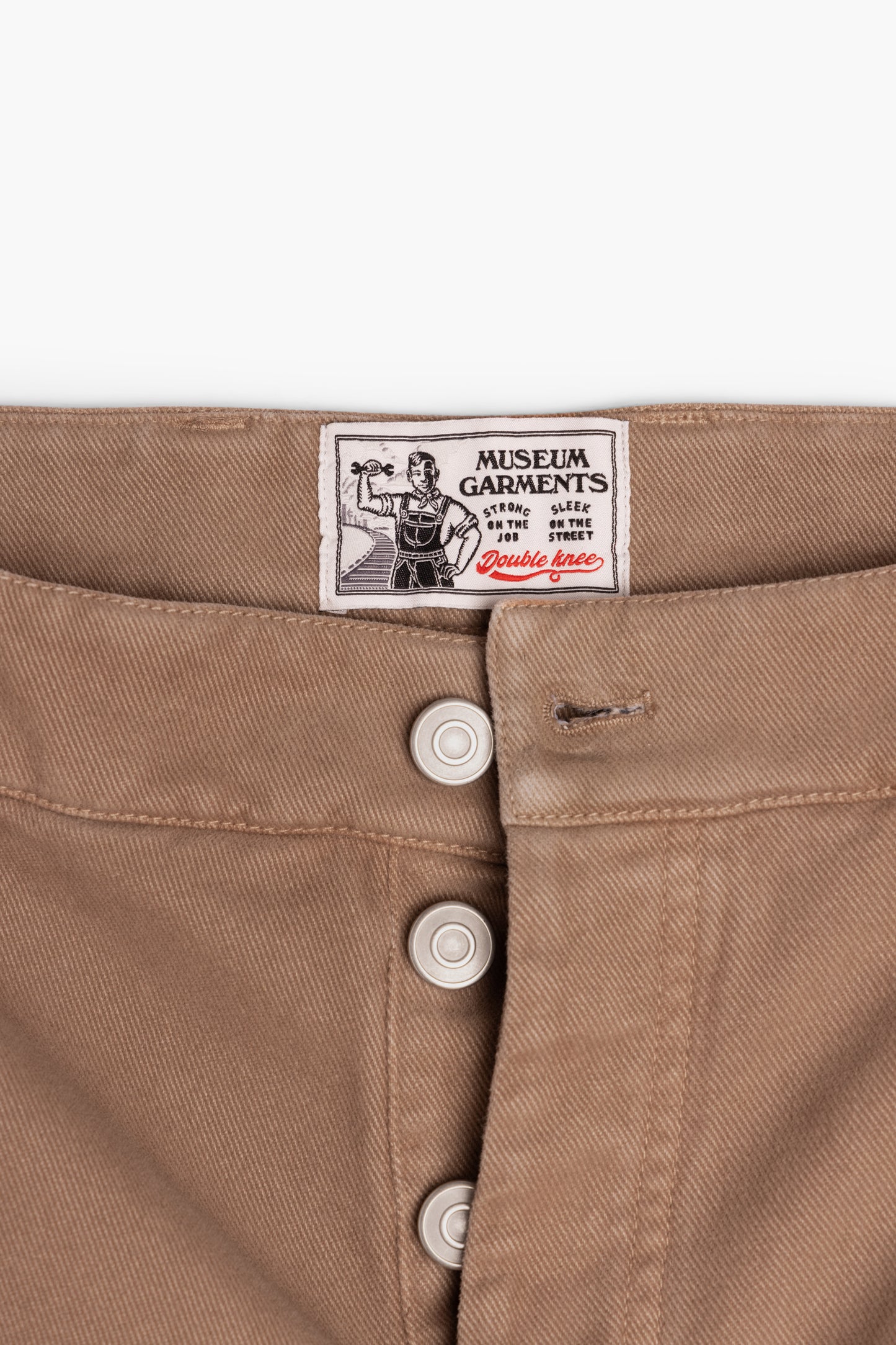 Soft Double Knee Pant - Twill de coton 'Peached' Tobacco