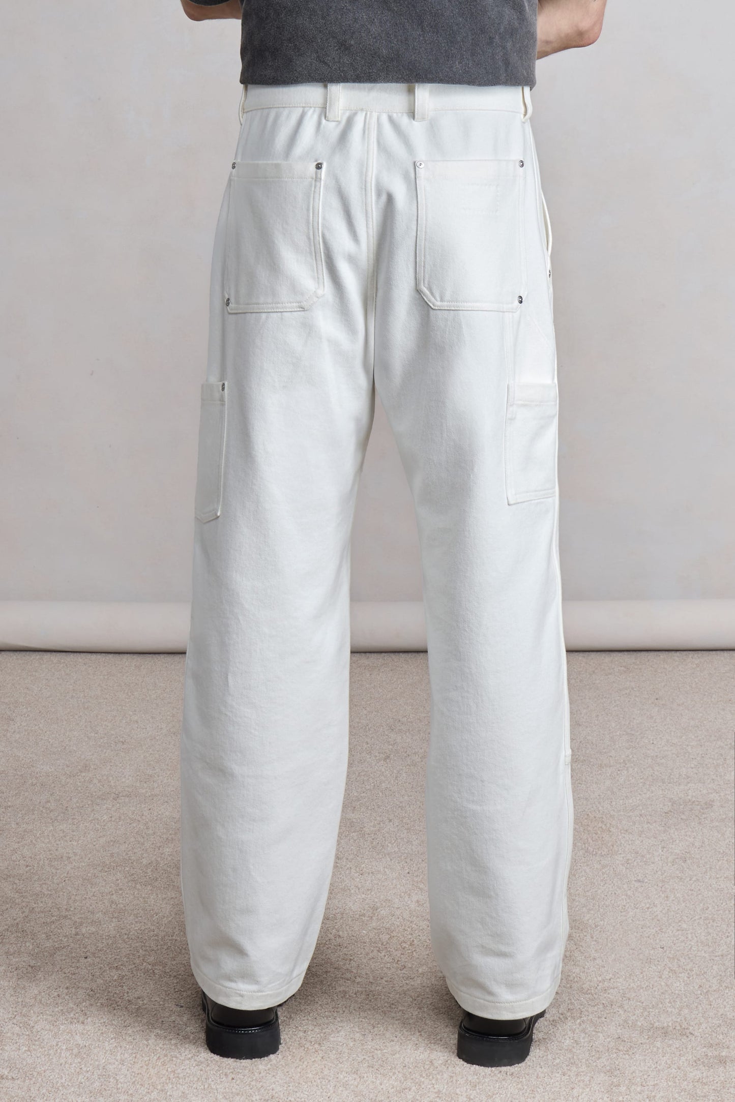 Pantalon Soft Double Knee - Twill de coton Ecru