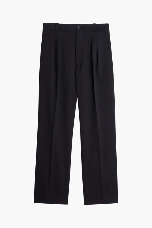 Pantalon French Military - Gabardine de Laine Noir