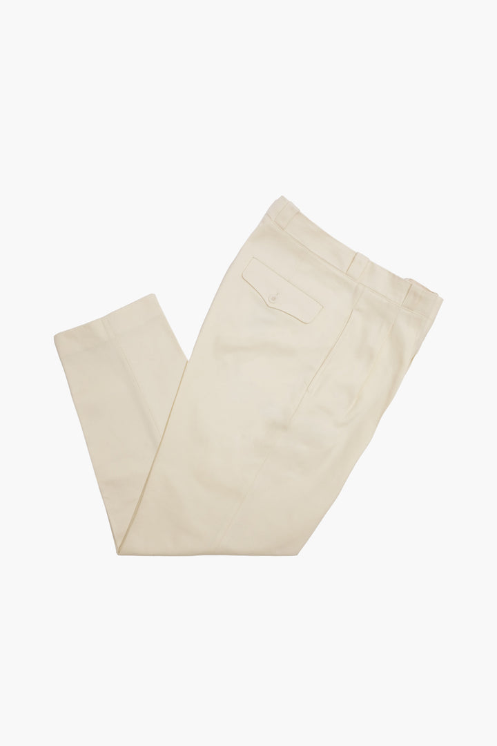 French Military pants in ecru cotton
