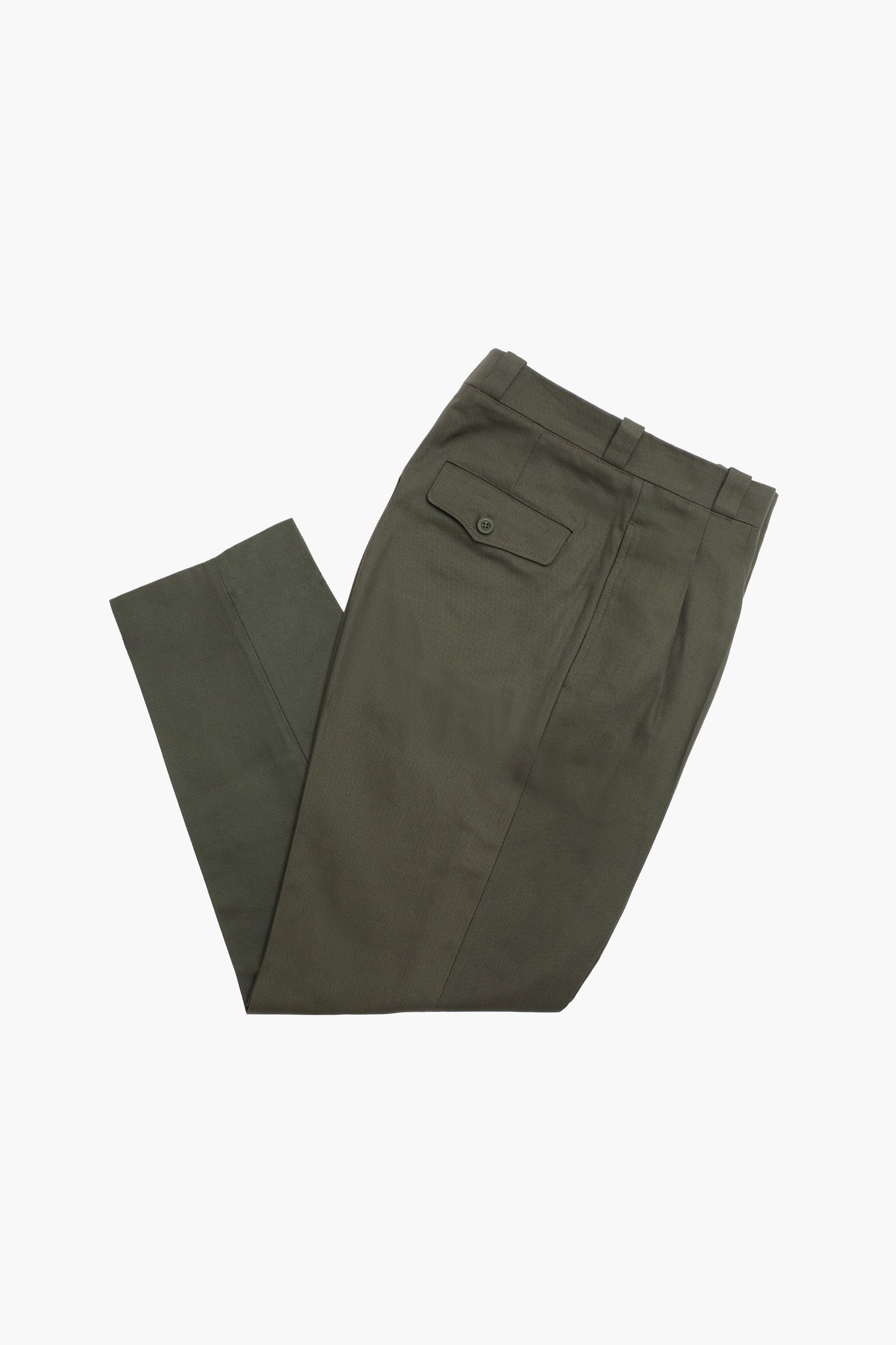 French Military pants in olive cotton