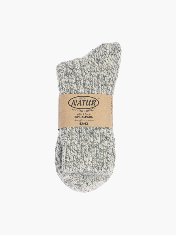 Chaussettes Laine/Alpaga - Gris chiné