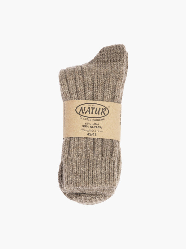 Chaussettes Laine/Alpaga - Marron