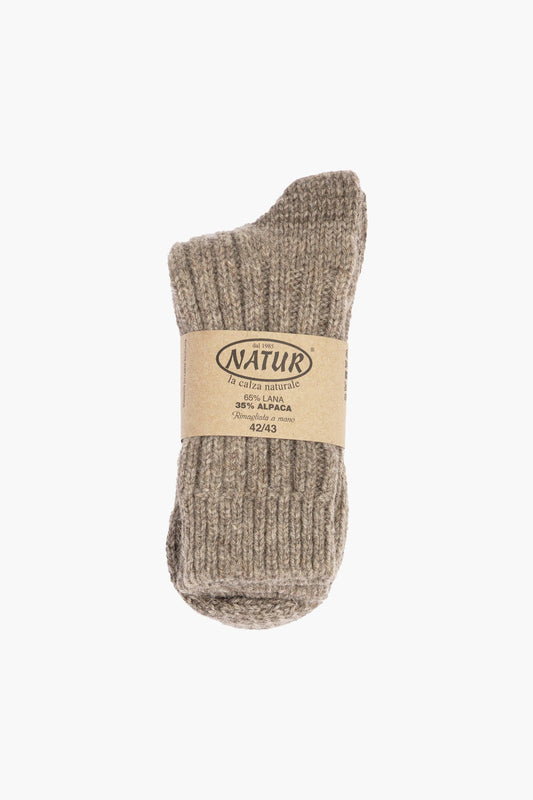 Chaussettes Laine/Alpaga - Marron