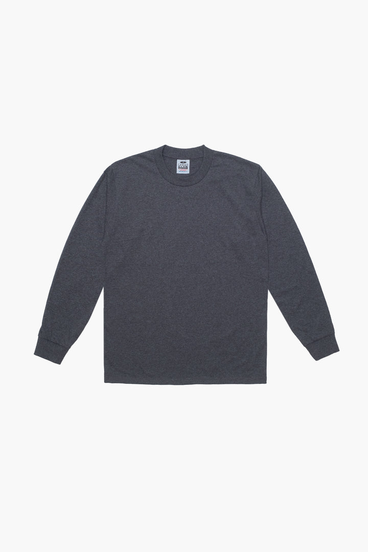 Heavyweight Long Sleeve T-shirt - Charcoal heather gray