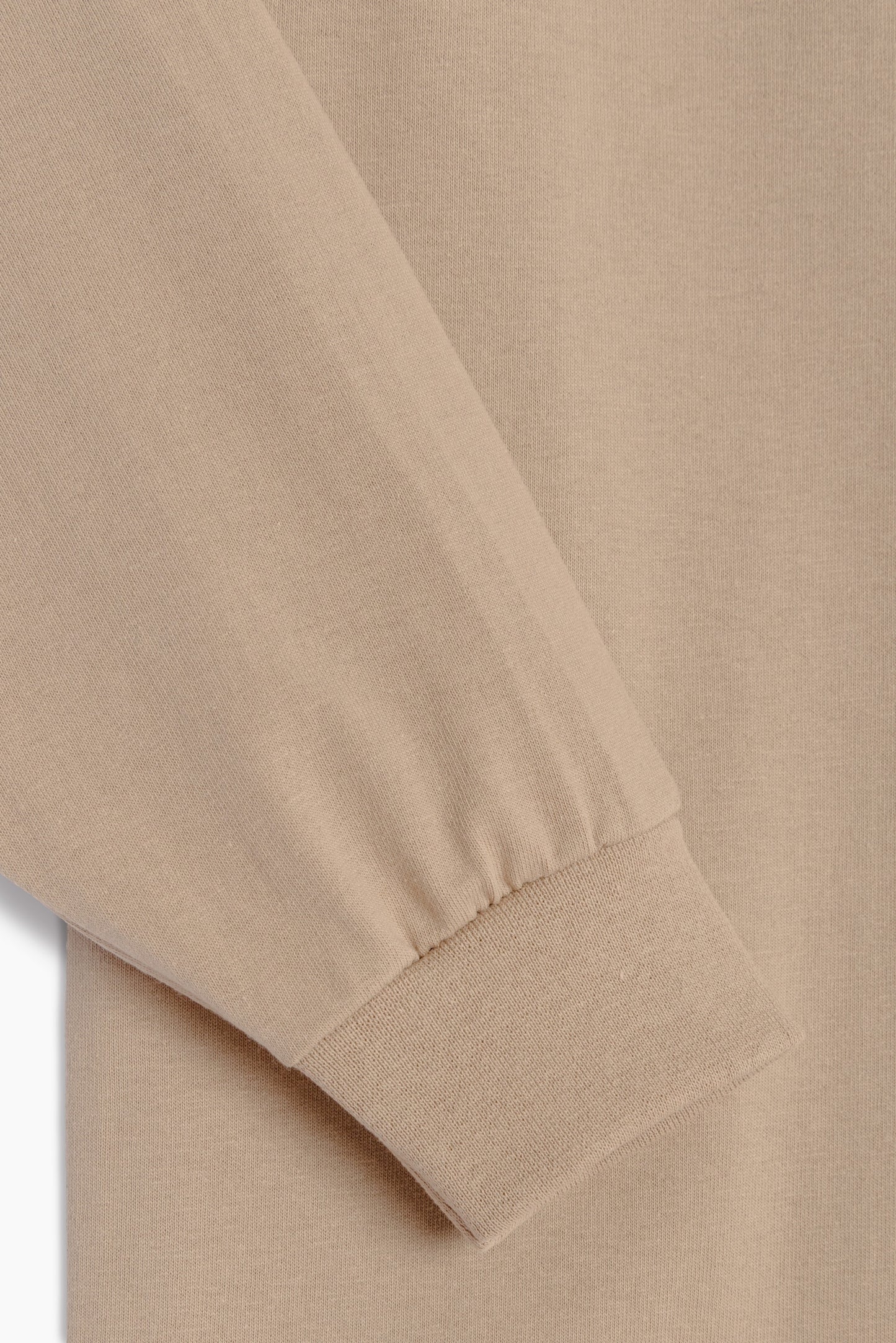 Heavyweight Long Sleeve T-shirt - Beige