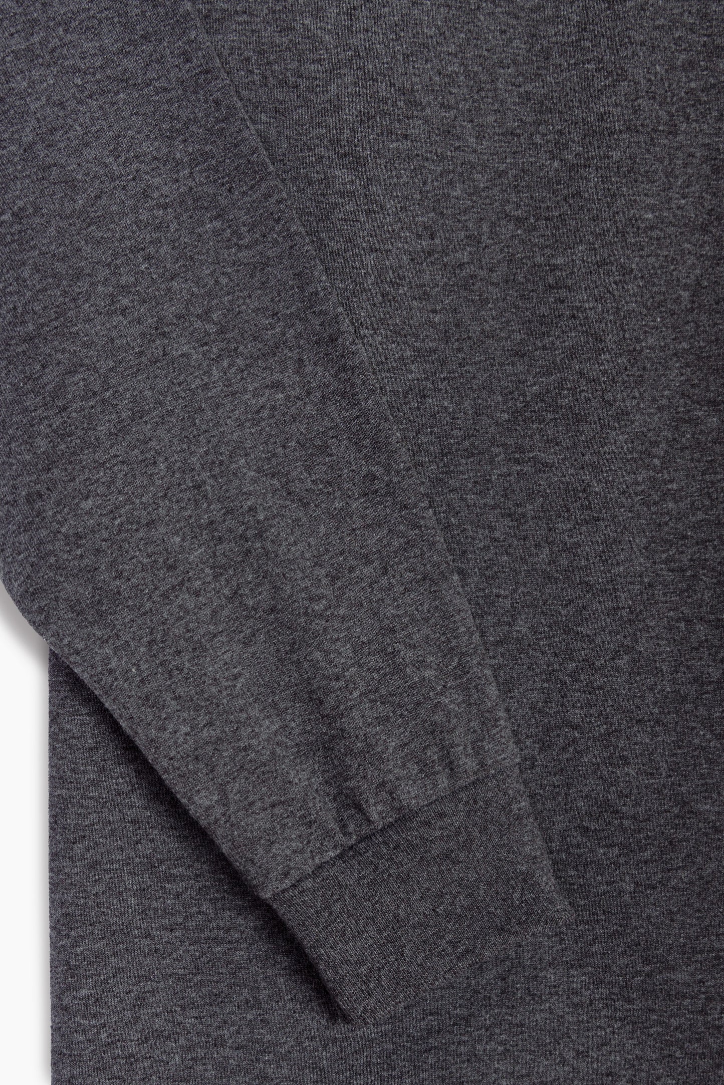 Heavyweight Long Sleeve T-shirt - Charcoal heather gray