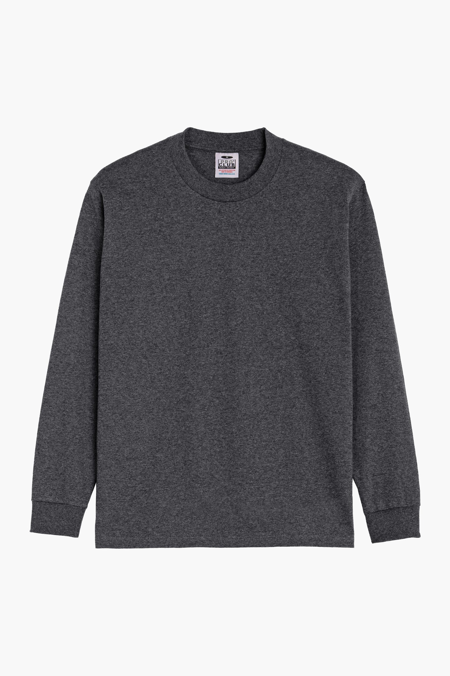 Heavyweight Long Sleeve T-shirt - Charcoal heather gray