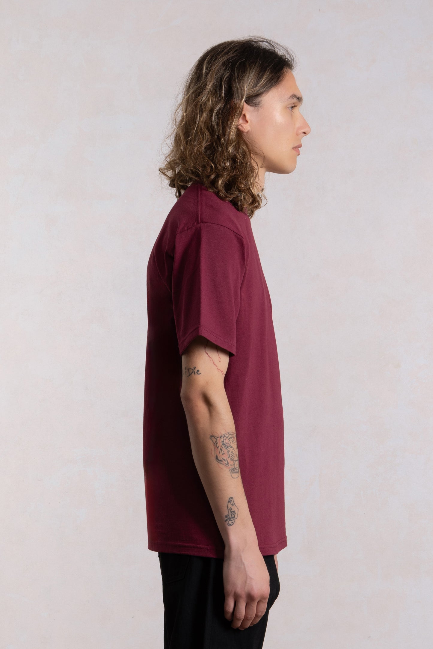 T-shirt Heavyweight - Bordeaux