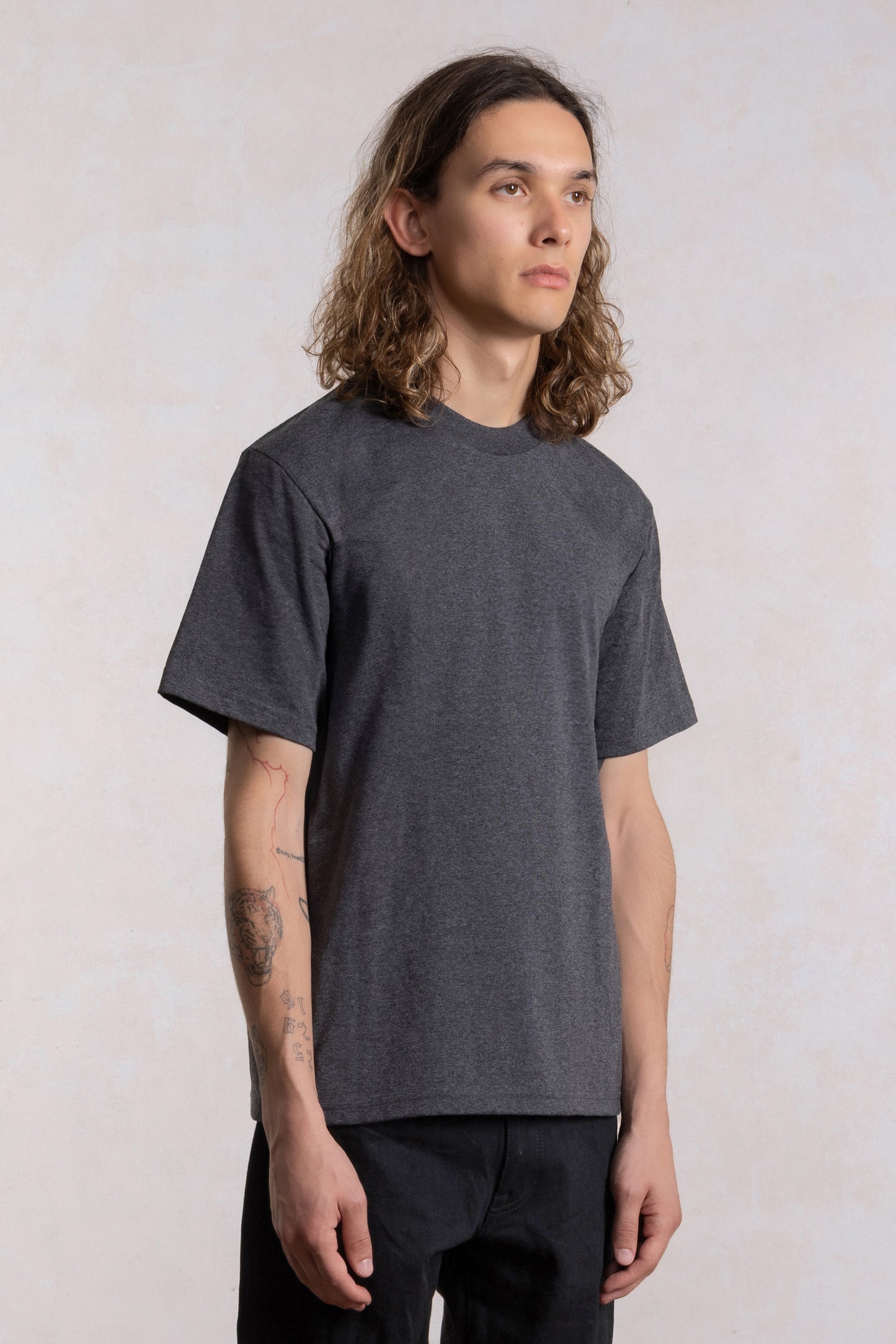 Heavyweight T-Shirt - Heather Charcoal Gray