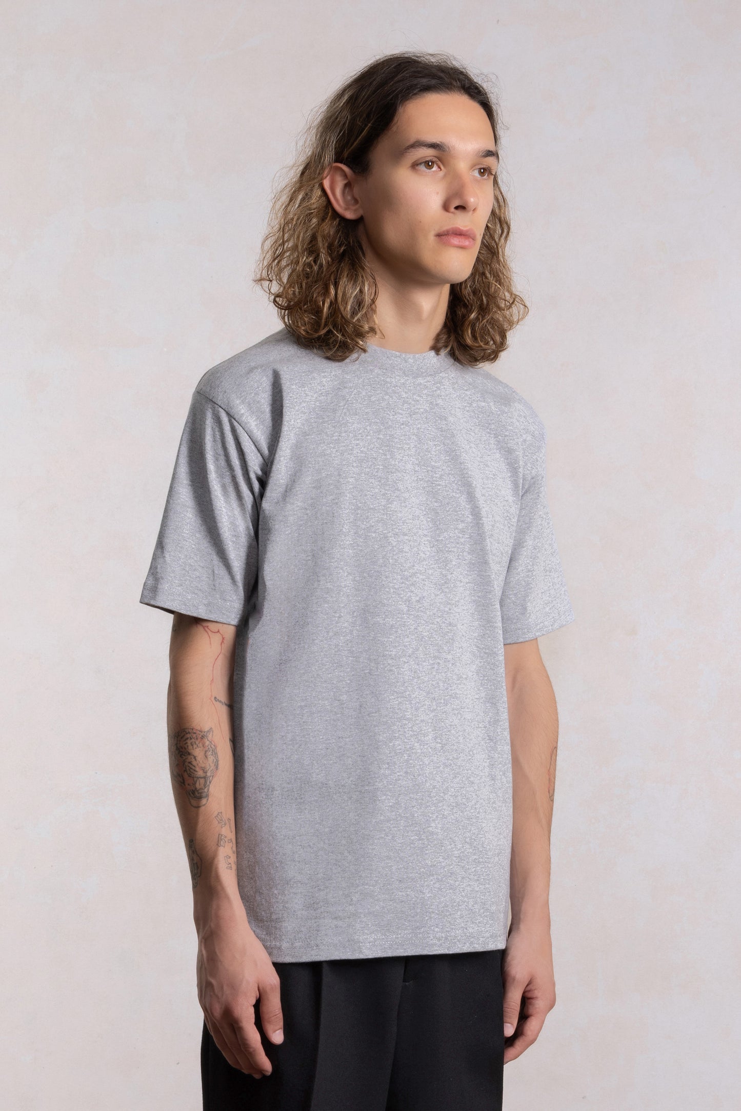 T-shirt Heavyweight - Gris Chiné