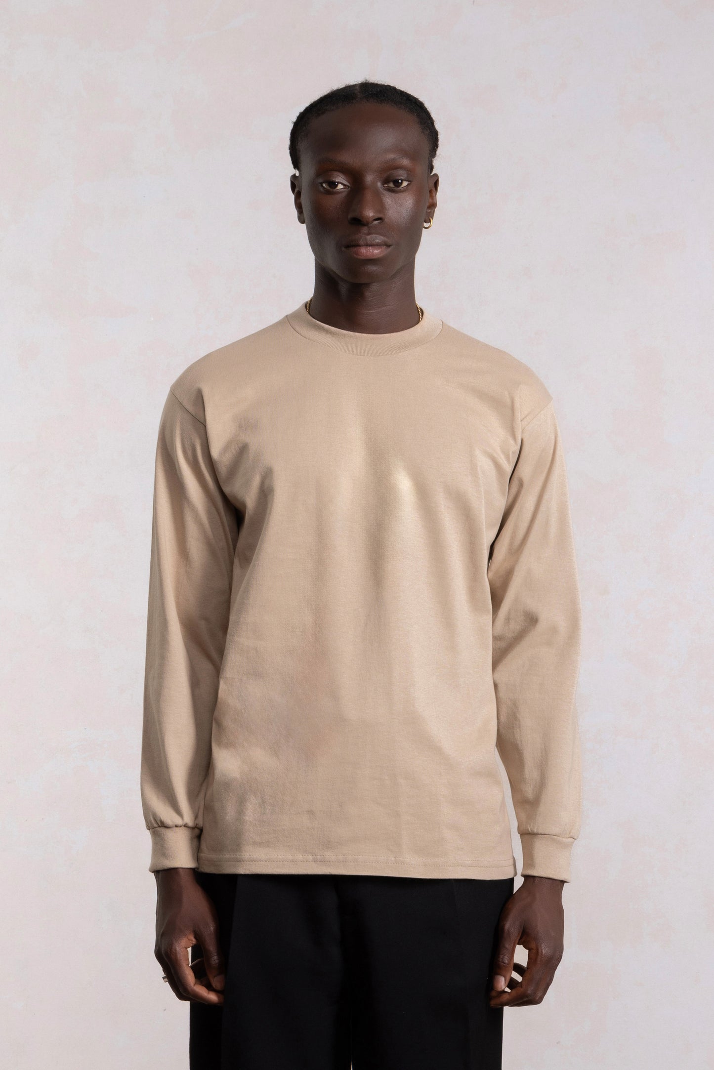 Heavyweight Long Sleeve T-shirt - Beige