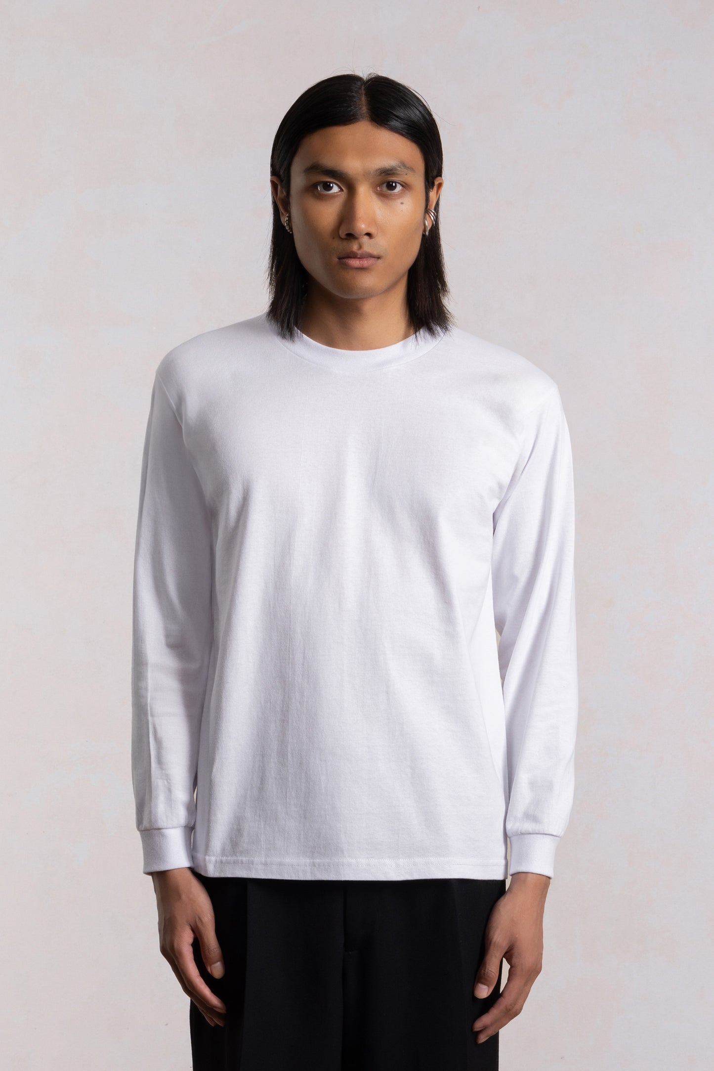 T-shirt Heavyweight Manches Longues - Blanc