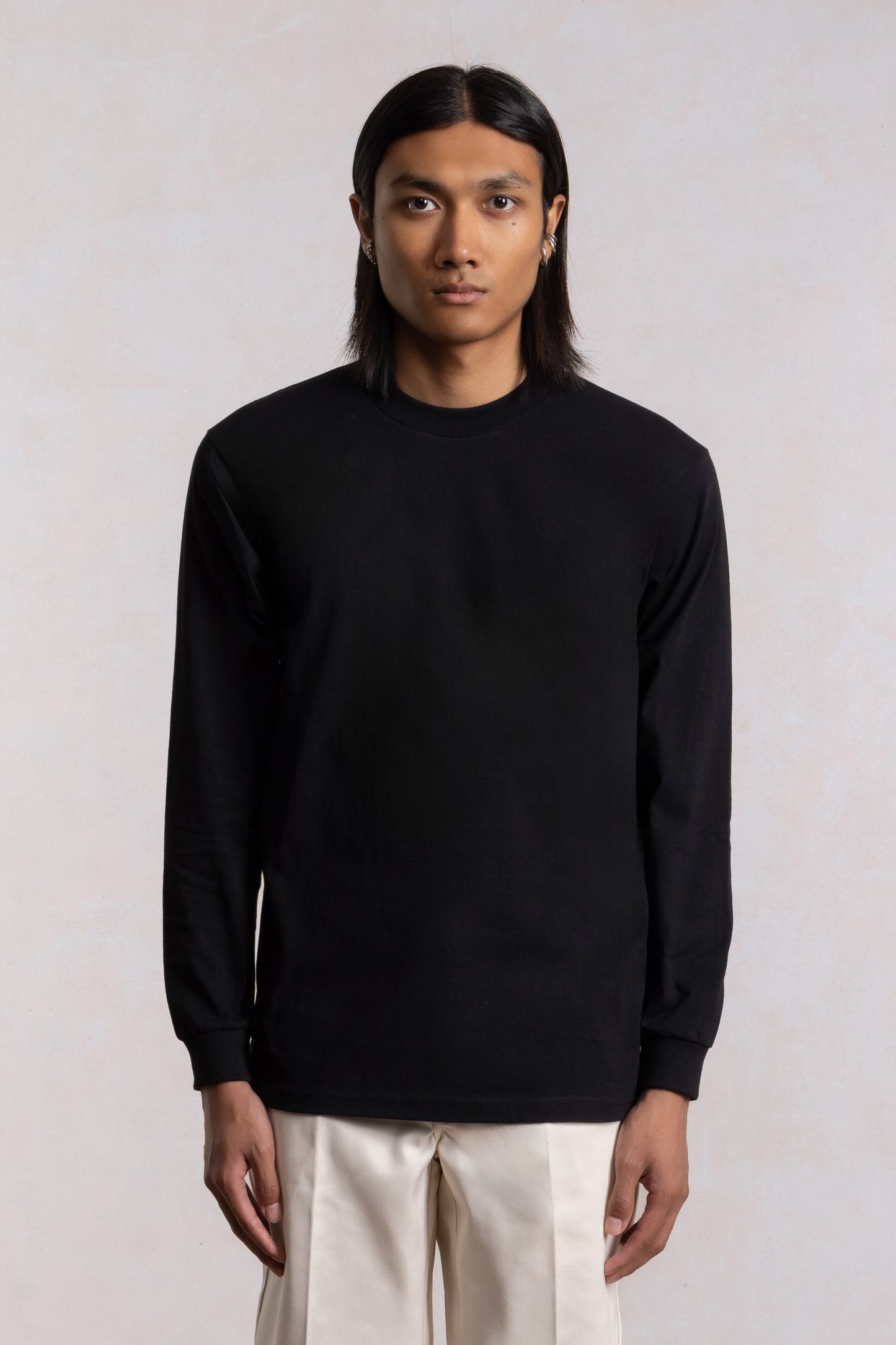 Heavyweight Long Sleeve T-Shirt - Black