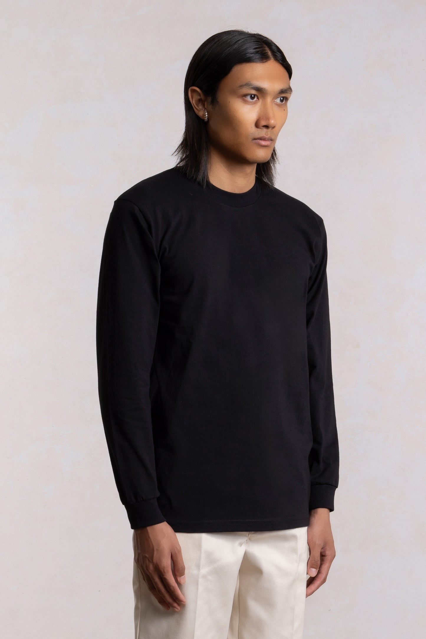 Heavyweight Long Sleeve T-Shirt - Black